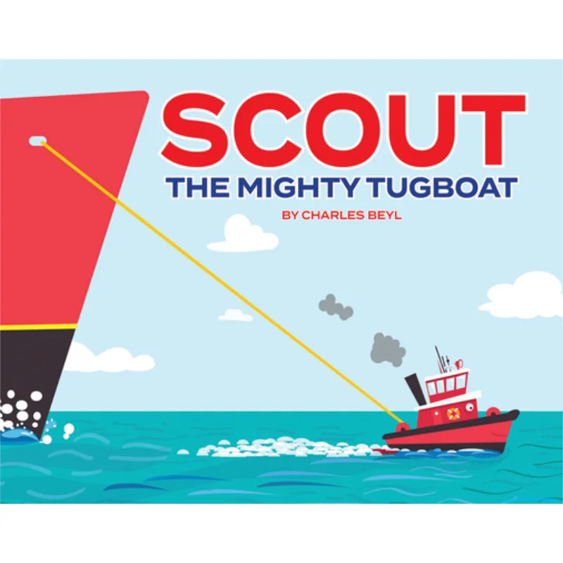 Scout The Mighty Tugboat Charles Beyl Albert Whitman  Company 9780807572641 Book