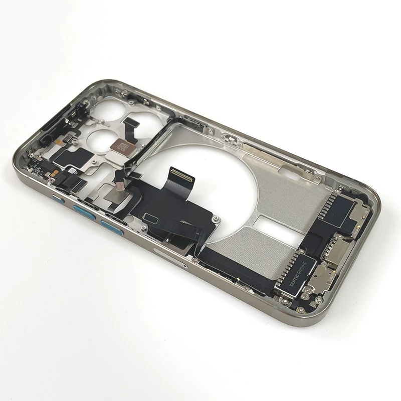 For iPhone 15 Pro Full Housing Middle Frame Bezel With Volume