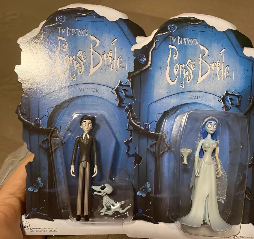 In Stock Super7 Corpse Bride Anime Figure Emily Dort General Action Figure Kawii Card Hanging Series 1 Figure Model Toy Gift