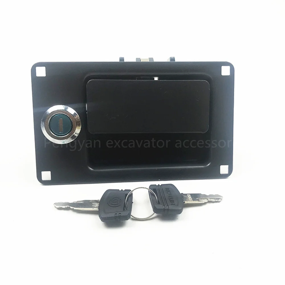 For Daewoo DH55/60/80/150/220/225-7-9 glass lock front bezel lock for Doosan DX260/300/225/380/420/500 toolbox lock