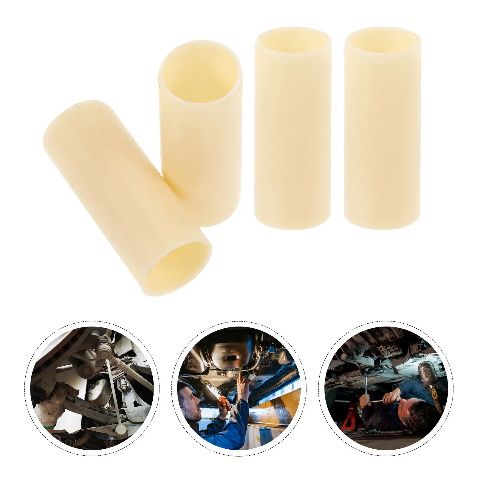 

4Pcs Trailer Leaf Spring Bushings Nylon Bushing for Equalizer Spring Liner Replacement Trailer Axle Bushing Enhanced Stability