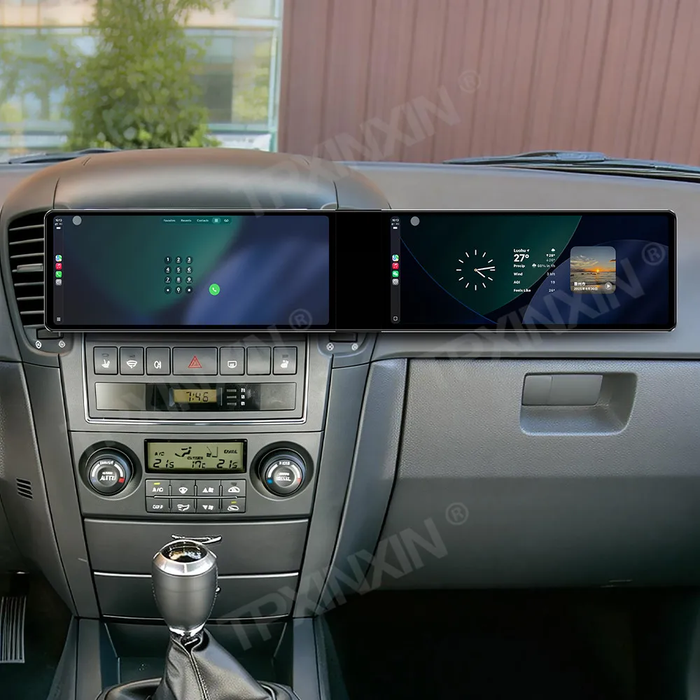 

24,6-дюймовый GPS-навигатор с двумя экранами для Kia Sorento 2002-2006, автомобильная магнитола с Android Auto, CarPlay, мультимедийный проигрыватель, головное устройство