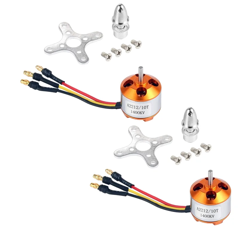 

A45F-2 шт. 2212 1400KV бесщеточный двигатель Outrunner с креплением 10T для радиоуправляемого самолета/кммультикоптера 4/6 оси квадрокоптера НЛО