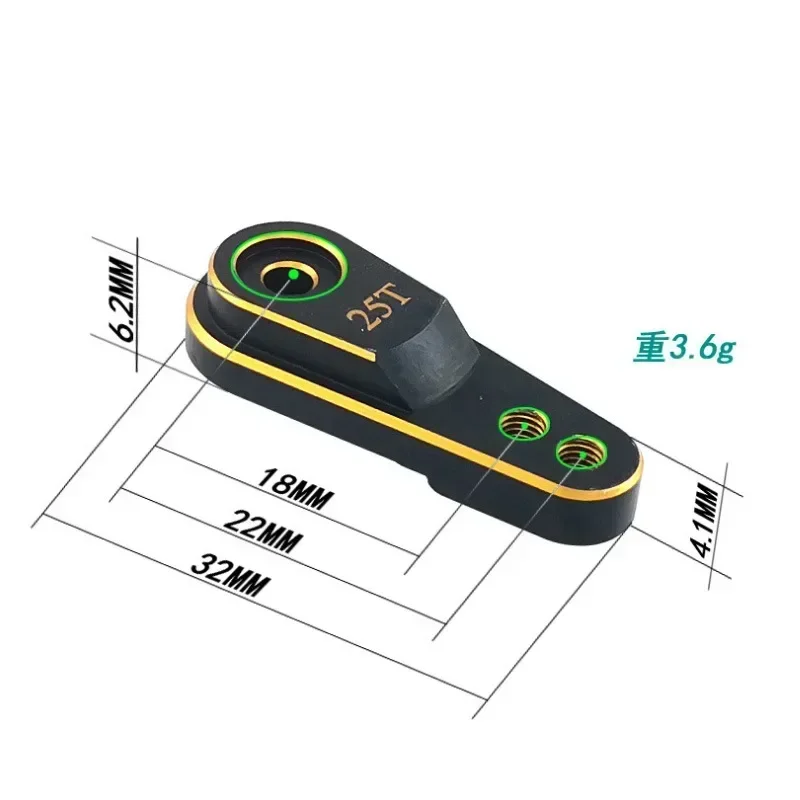 

Metal 25T M2.5 Steering Link Servo Arm for 1/10 RC Crawler TRX4 TRX-4 Upgrade Parts