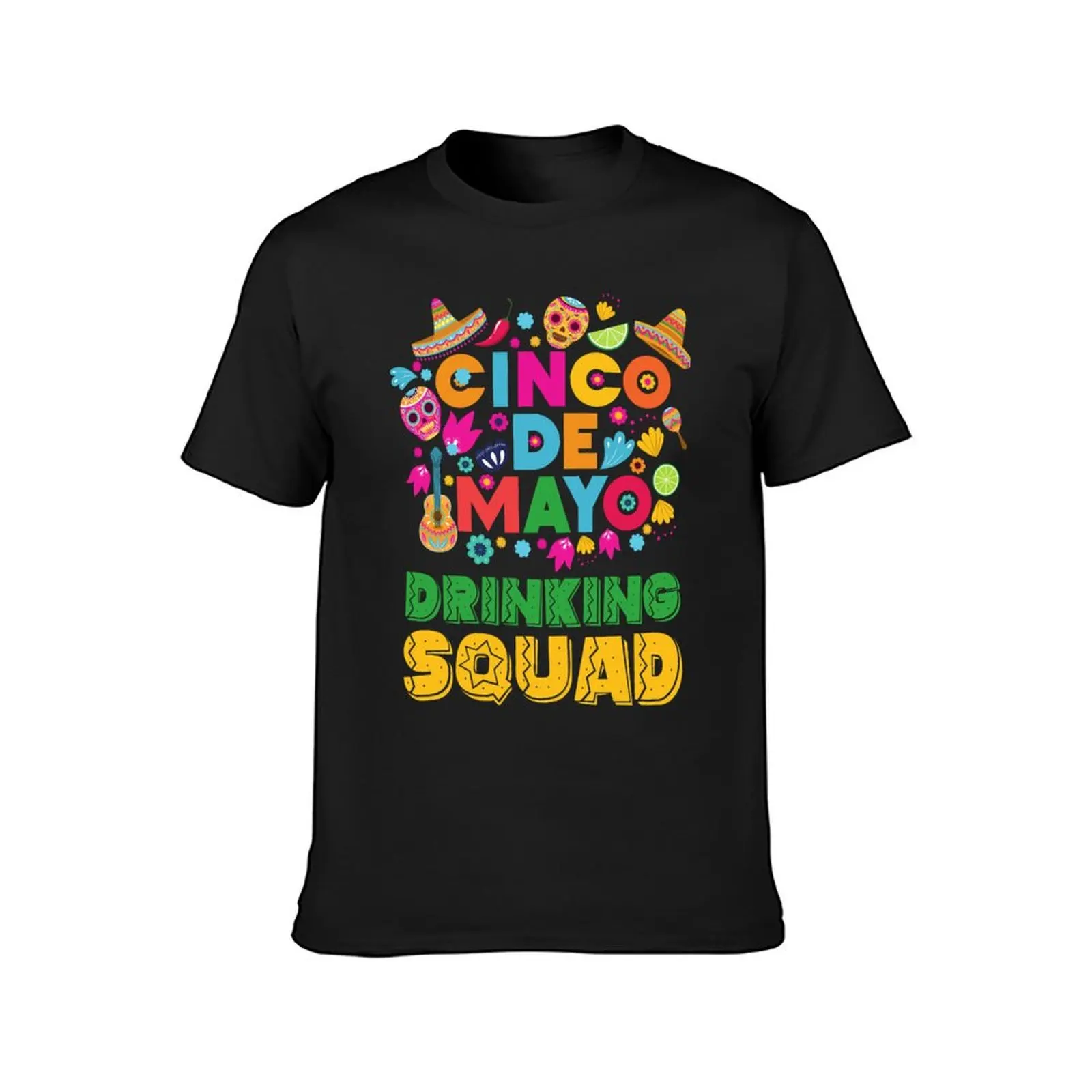 Cinco Drinko Squad Drinking Party Fiesta Funny Cinco de Mayo T-Shirt summer top boys whites t shirt for men