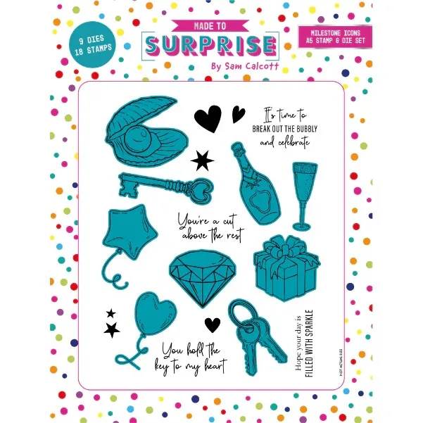 2026 July New Made To Surprise Die Metal Cut Dies and Clear Stamps Scrapbooking to Make Paper Engraving Frames Card Craft Set image 3