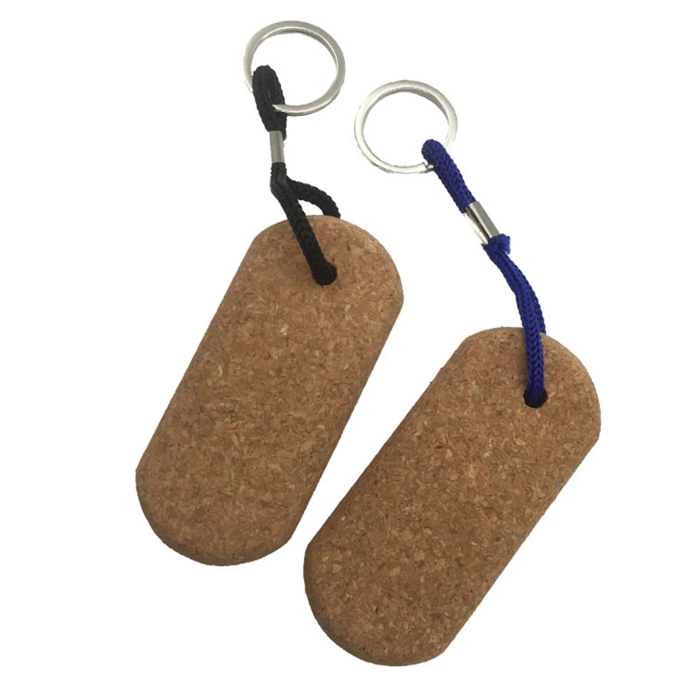 2x Buoyant Cork Ball Keyring with Rope for Kayaking Sailing Canoeing Paddle Boarding Marine Water Activity Use