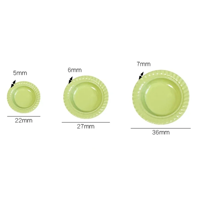 3 uds casa de muñecas en miniatura simulación plato de cocina modelo muebles accesorios para decoración de casa de muñecas niños juguetes para juego de imitación regalo