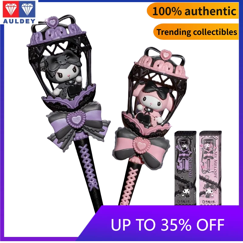 

Auldey Kuromi & My Melody Midnight Magic Wand, Official Licensed Cute Anime Gift for Girls Kids Collection