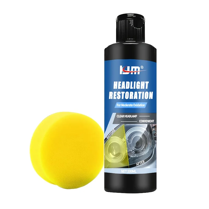 Ultimate Car Headlight Restoration Cream - Effectively Restores Yellowed, Oxidized, and Blurred Car Headlights, Long-Lasting