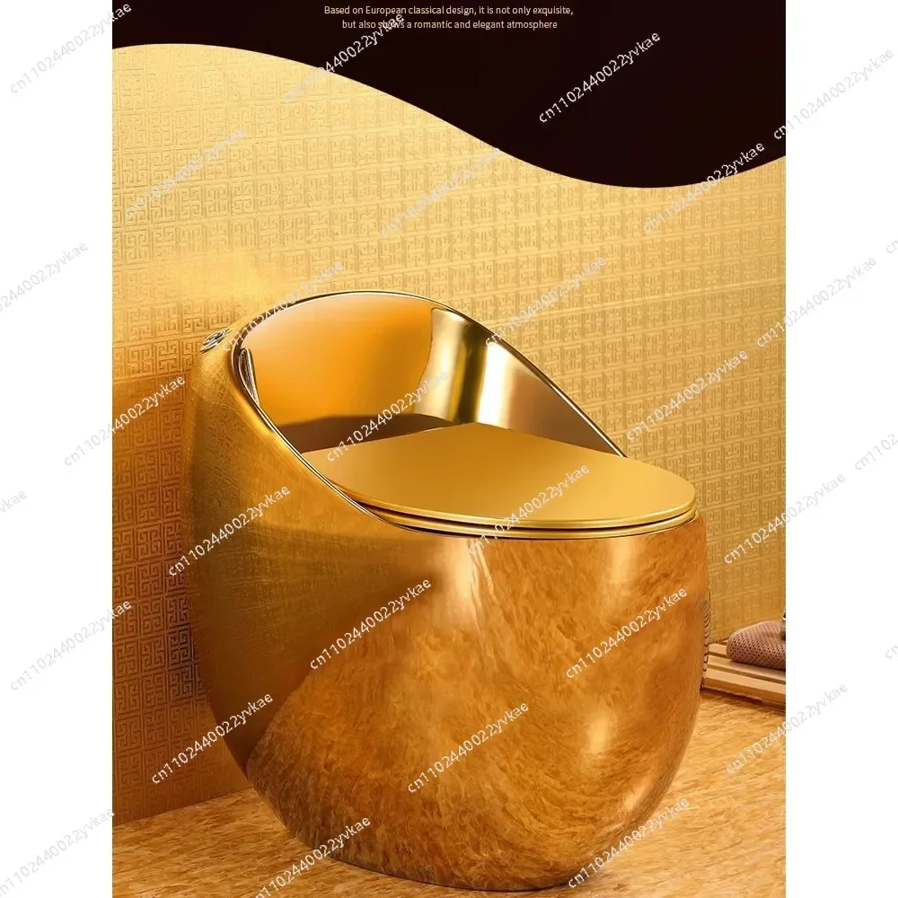 

Персонализированный и креативный туалет в форме яйца той0лет в форме яйца, позолоченный унитаз в европейском стиле, цвет для 1 туалета, местный тиран