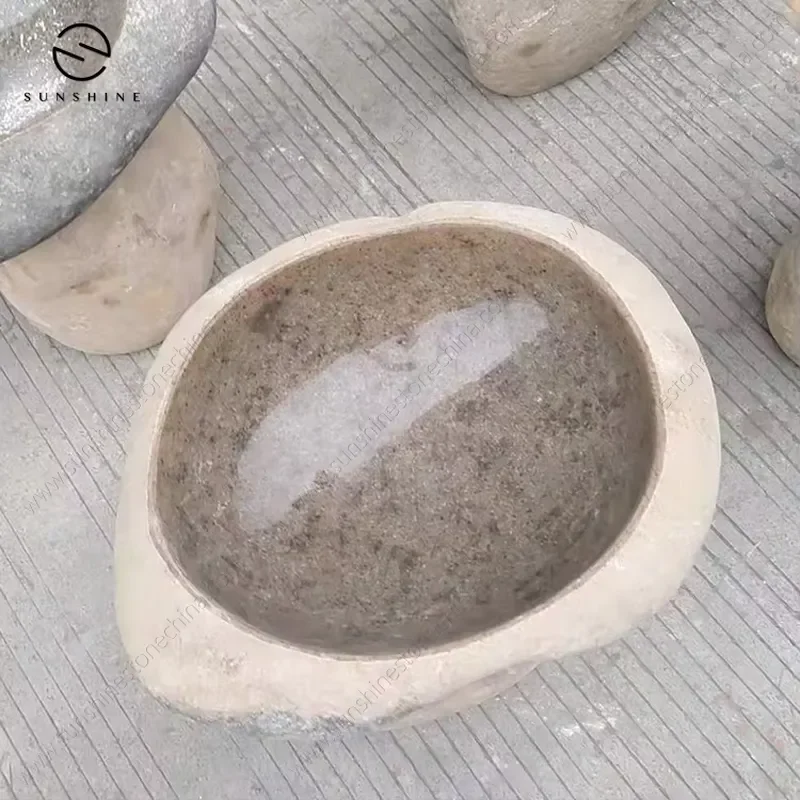 Natural Stone Bird Bath Feeder Outdoor Garden Decorative Statue for Yard Lawn Park Landscape Ornament Wholesale Supply 5