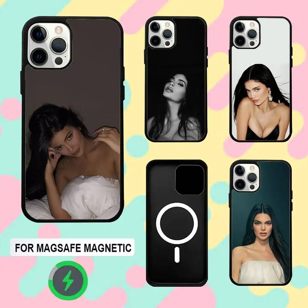 

M-Model K-Kylie Jenner Phone Case For iPhone 16e,16,15,14,13,12,11,Plus,Pro,Max,Mini Magsafe Magnetic Wireless Charging