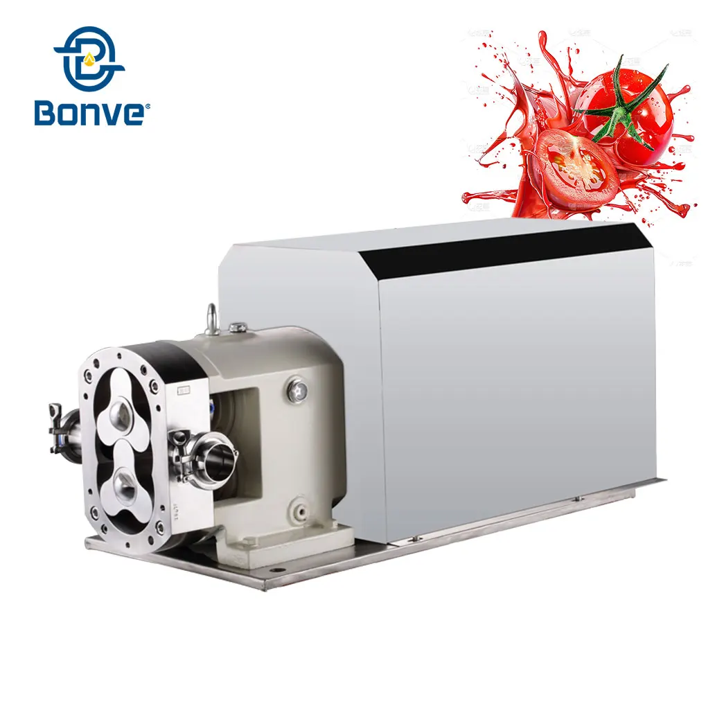 Customizable Tomato Pulp Pump With Gentle Handling Rotors OEM Service Available Rotary Lobe Pump