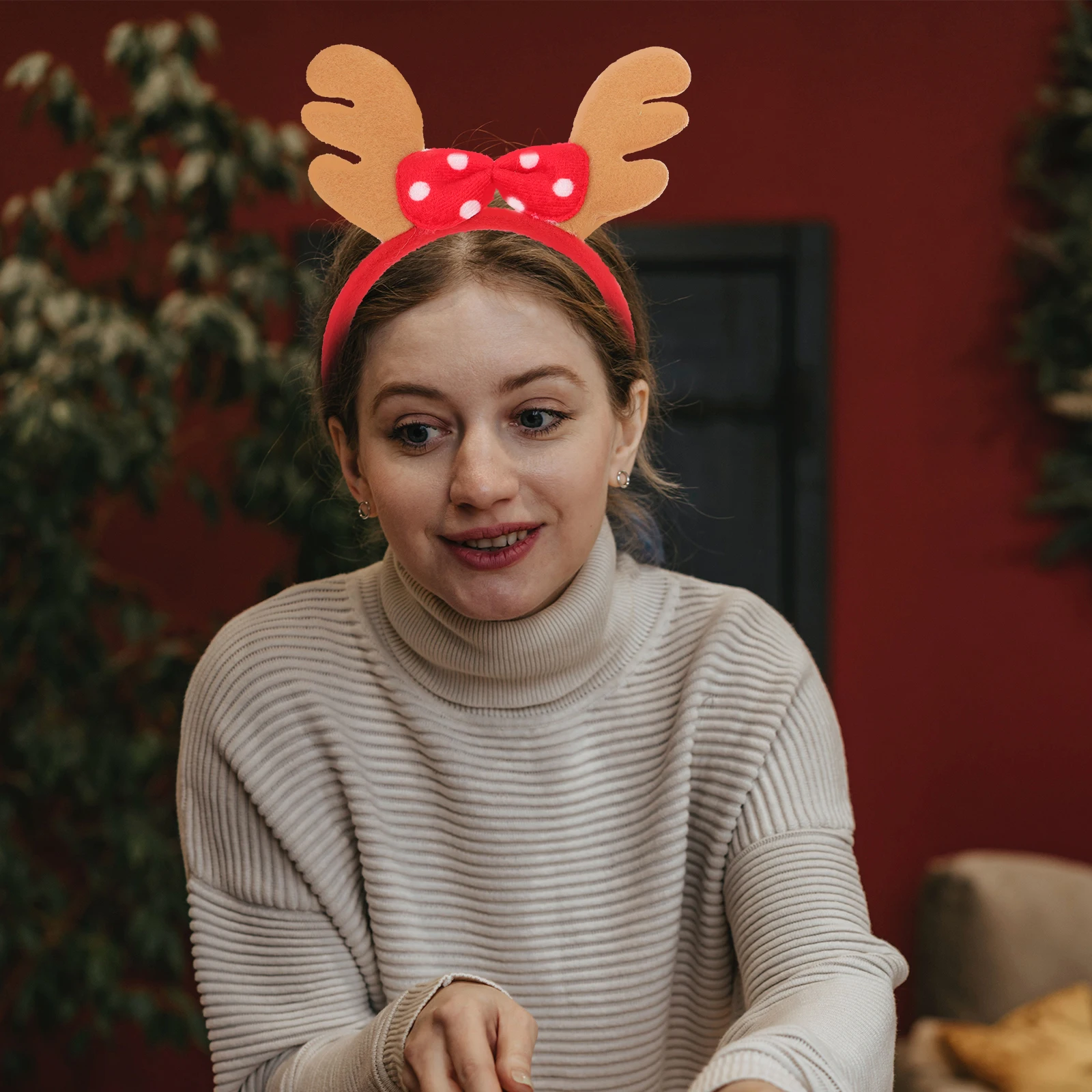 

13 Pcs Christmas Headband Party Headdress Decor Xmas Chic Hair Wear Unique Hoops Elk Lovely