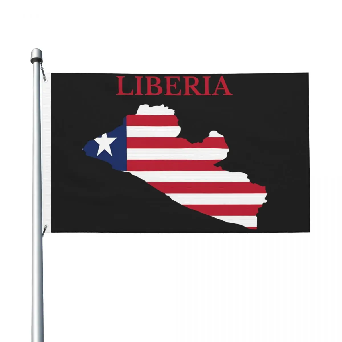 90X150cm Liberia Map Flag Flag with 2 Grommets for Hanging Banner Funny Pattern Flags For Living Room Dorm Party Decor