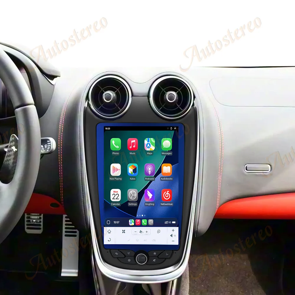 9.9 inch For McLaren GT 570 540C 2014~2021 Audio 2 Din Android 14 Receiver Vertical Style Auto Multimedia Player GPS Head