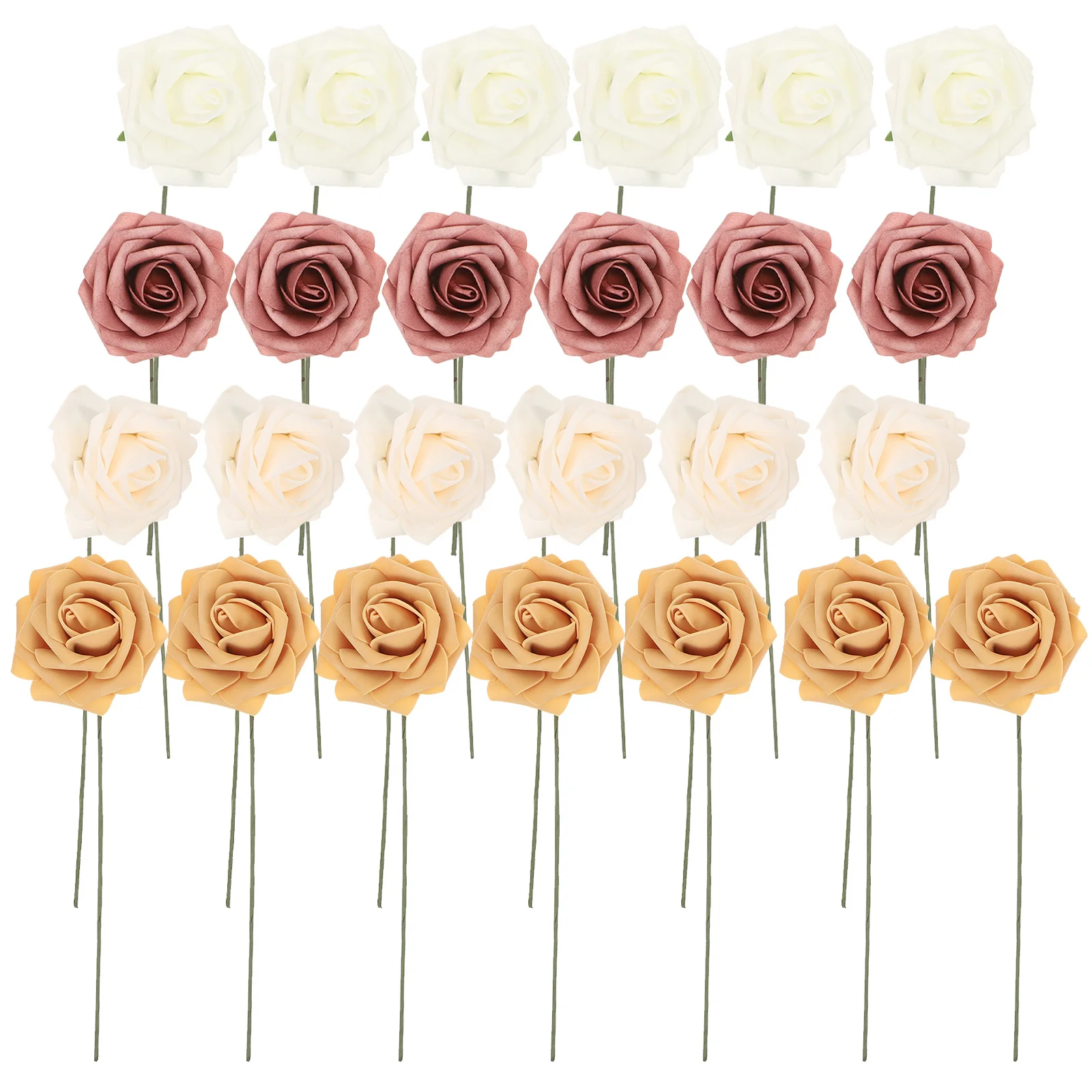 

Rose Artificial Flowers Wedding Decorations for Simulated Bouquet Realistic Decorative Fake with Stems