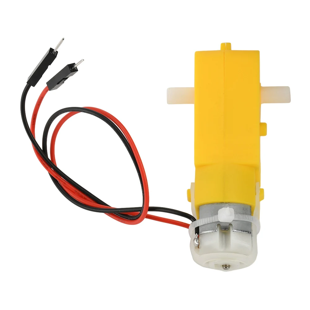 200RPM Ratio 1:48 Shaft Motor TT Motor Dual Shaft Geared Motor Gearmotor DC 3-6V for Arduino DIY Smart Car Robot