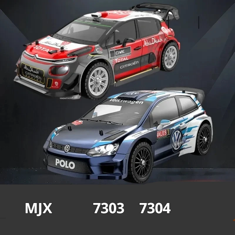 

MJX In Stock Remote Control Rally Car 7304 7303 1:7 Large Scale Brushless Motor Volkswagen Polo R Wrc Drift Metal Car