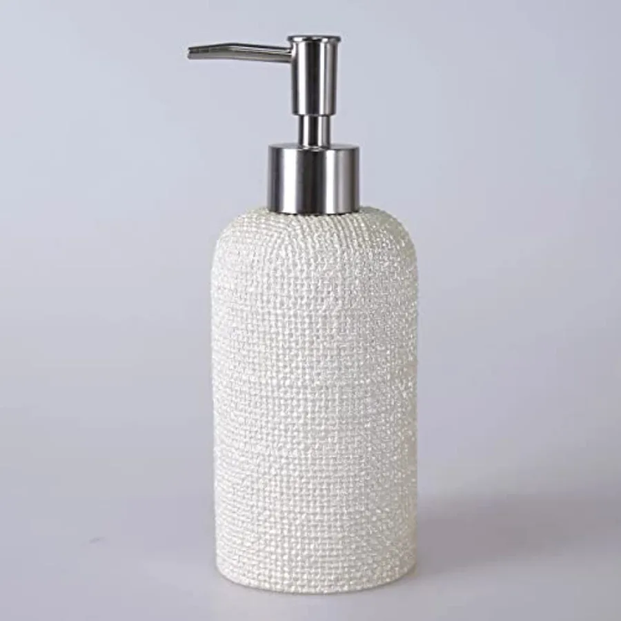 

Элитный набор аксессуаров для ванной комнаты из 5 предметов: декоративные емкости из смолы с белой отделкой для современных ванных комнат - включает мусорное ведро