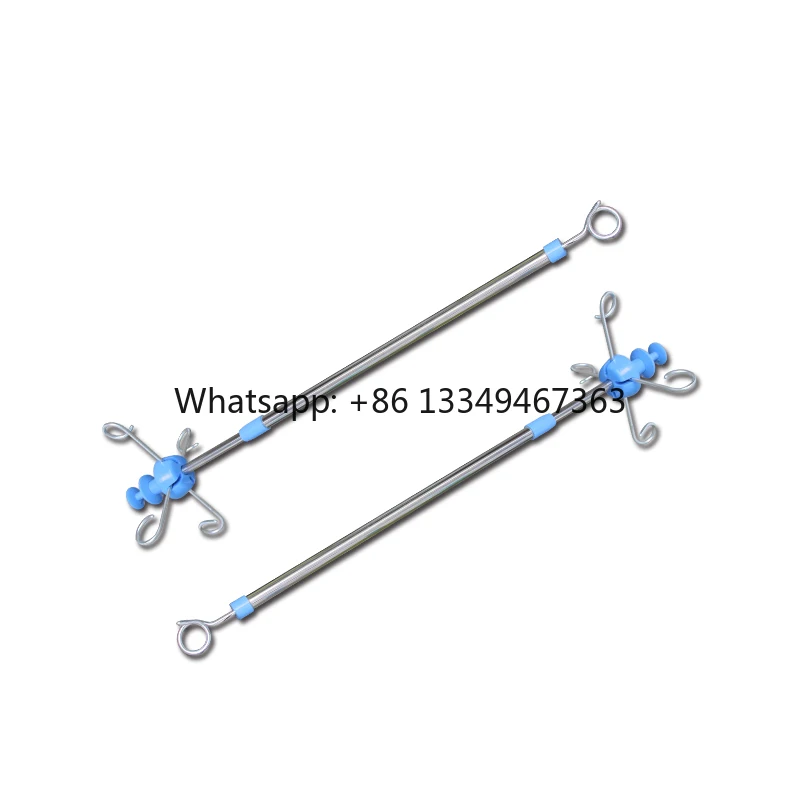 RC-DA9 Stainless Steel Medical Hospital Bed 4 Hooks Ceiling Mounted Pole Drip Stand ISO Certified 1 Year Warranty