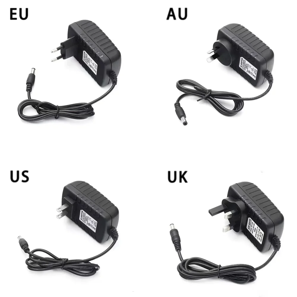 AC DC New 12V 4A  48W  Power Adapter  EU US AU UK PLUG 100V-240V 220V AC 12V DC Power Supply 4000MA 5.5*2.1MM