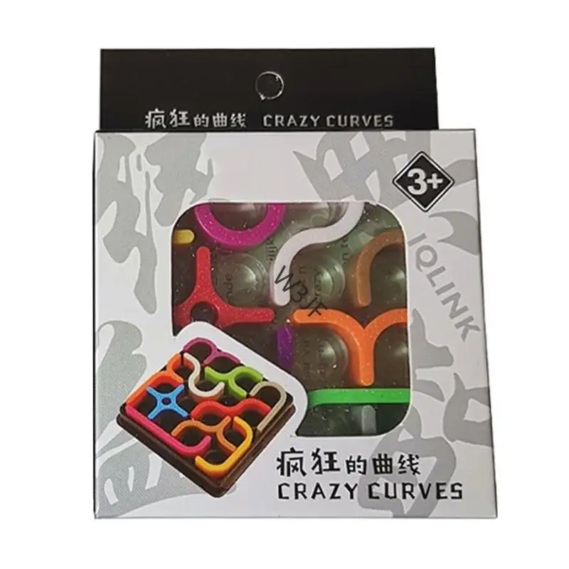 W3JF Fun Creative Puzzle Game Board Game Toy Contluls Curves Curves Challing Toy لتعزيز إمدادات حفلات التفكير المنطقية والفضائية