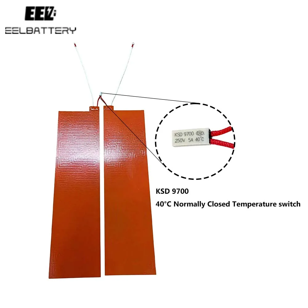Heizmatte 200W mit geschlossenem Temperaturschalter für JK V19 V15 BMS für EEL 48V 51.2V DIY Batteriebox für LiFePO4 Solar ESS – Detail 2