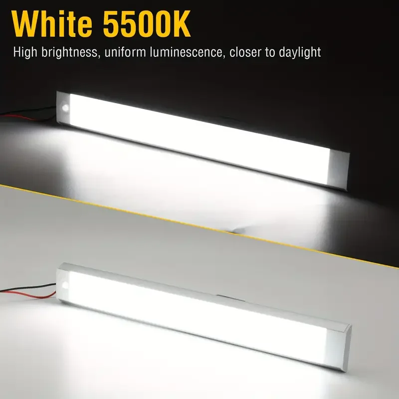 Nature White Light 12V-80V Roof Interior LED Compartment Light ultra-thin Caravan RV Dome Light Trailer Truck Cabin Reading Lamp