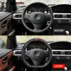 Lederlenkrad für BMW E90 3er E89 E84 E92 E93 E87 E82 E88 E91 E70 E71 E72 E53 2005-2012 Autolenkrad 3