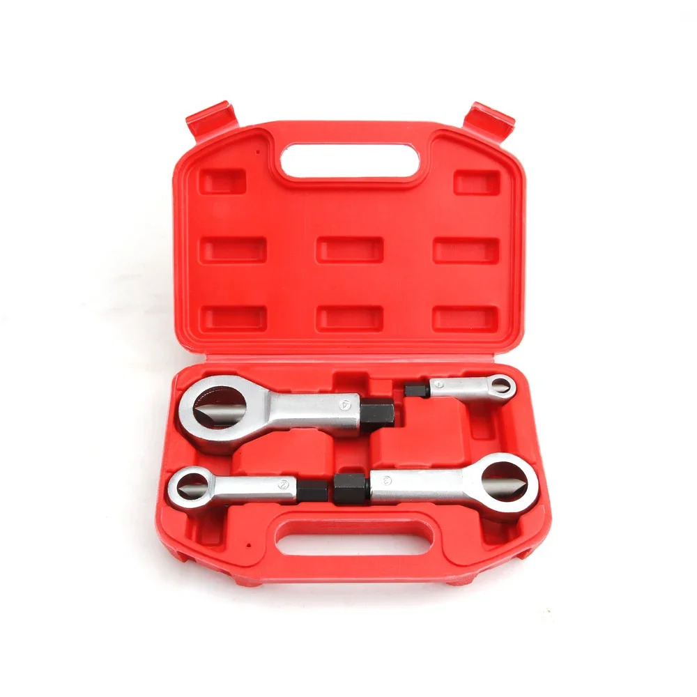 4Pcs 9-27mm Rusty Nut Splitter Damaged Bolt Nut Separator Extractor Remover Cutting Tools Screw Breaker Set