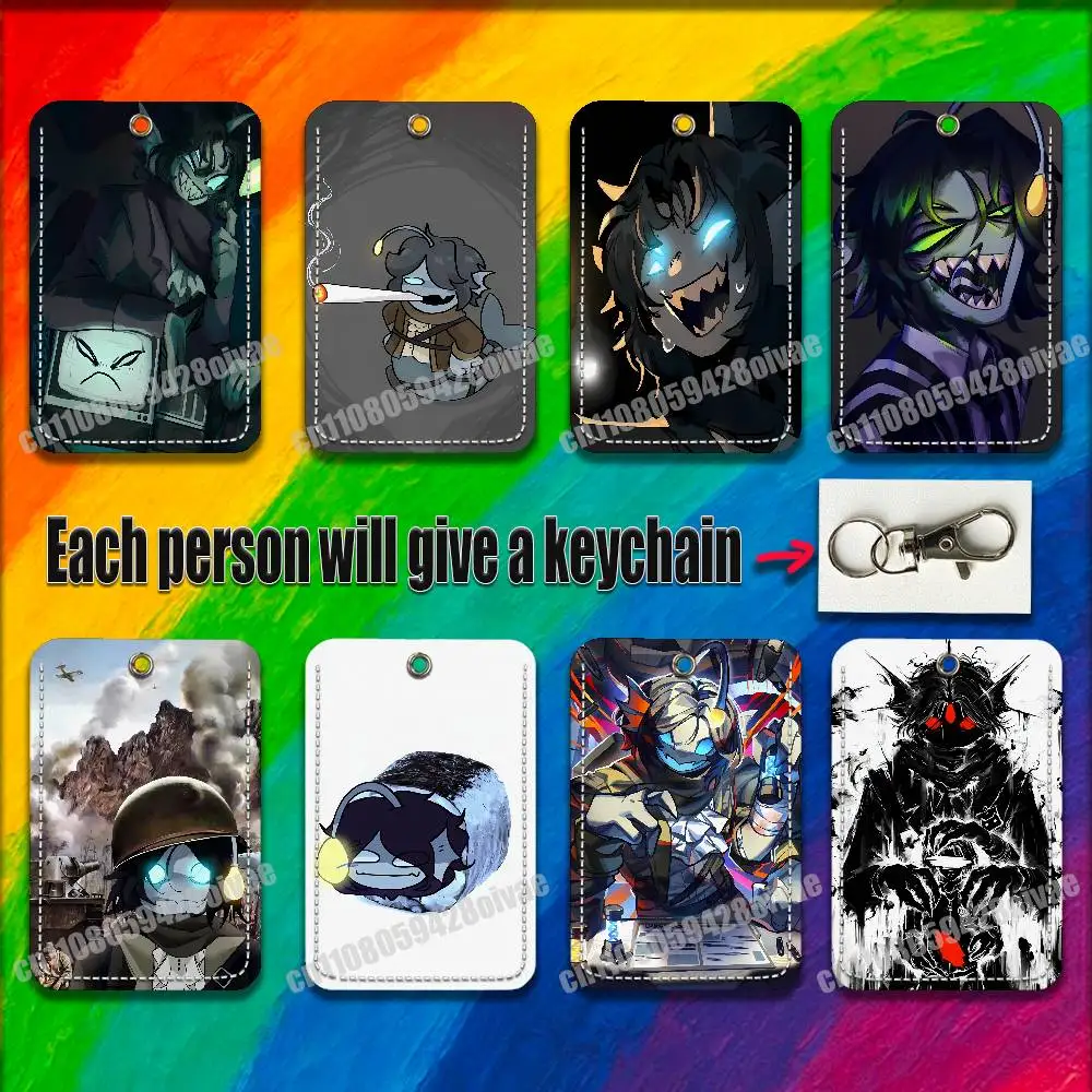 พวงกุญแจ P-Pressure Sebastian Solace สำหรับคลิปติดบัตรประชาชน บัตรเครดิต กระเป๋า บัตรรถบัส บัตรอาหาร  พร้อมช่องใส่ของตกแต่ง