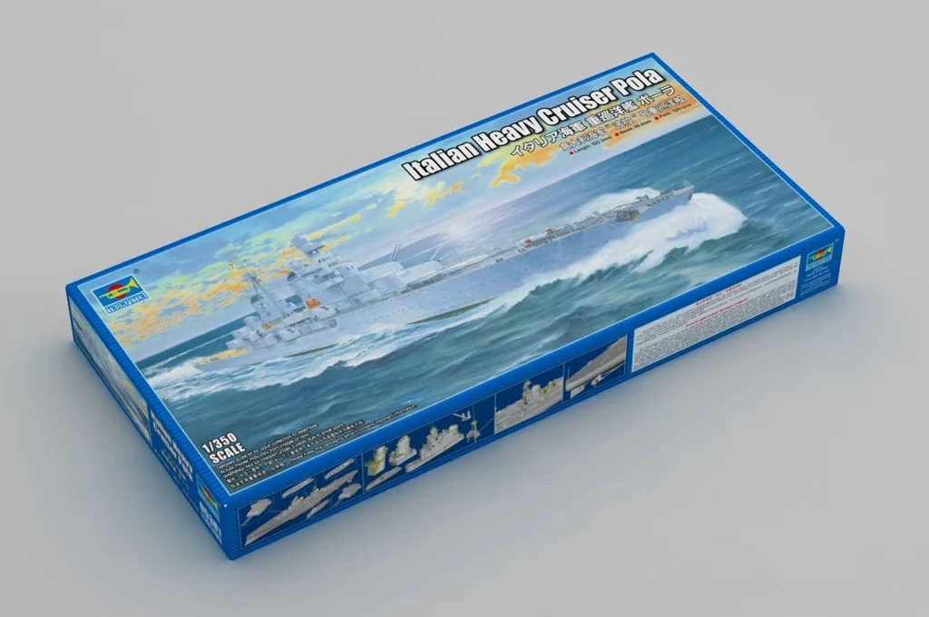 Trumpeter 05381 1:350 Scale Italian Navy Heavy Cruiser Pola Ship Boats Assembly Building  Plastic Model Kit