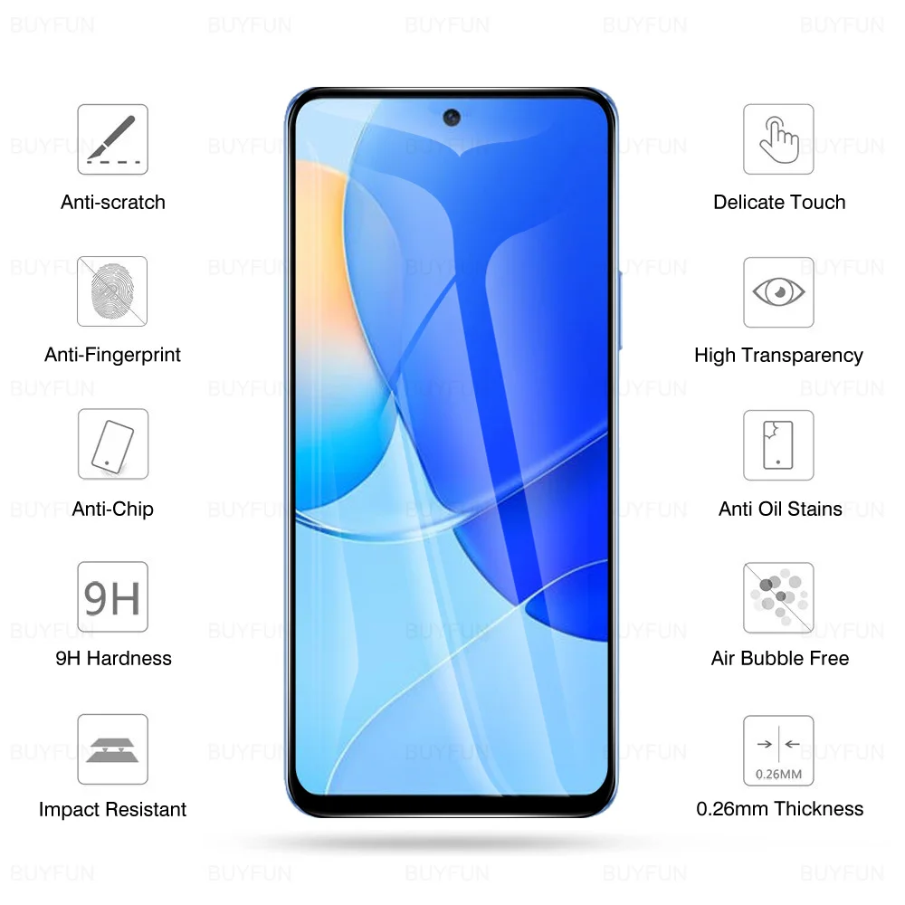 กล้องเลนส์ป้องกันฟิล์มสำหรับ Huawei Nova 9 SE หน้าจอกระจกนิรภัยสำหรับ Hauwei Nova9 SE 9SE 6.78 "ความปลอดภัย Protector