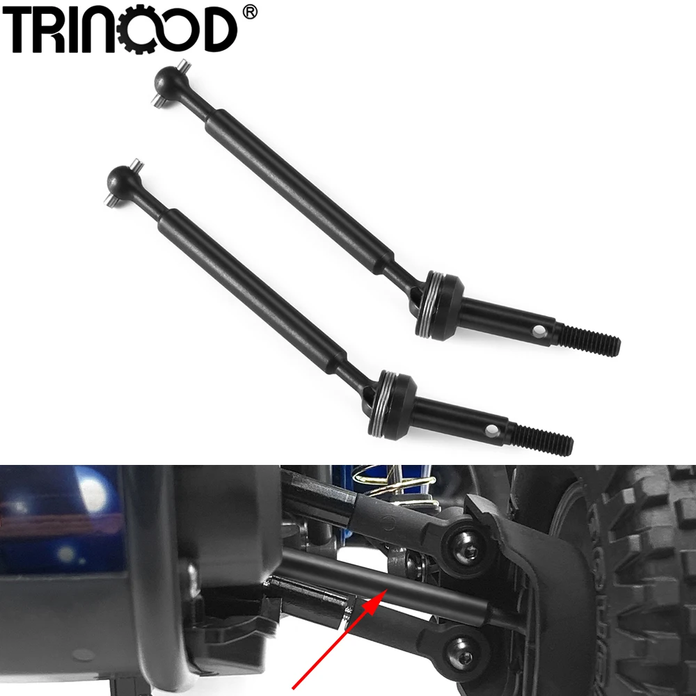 TRINOOD Steel Rear CVD Drive Shaft Dogbones for 1/10 Tamiya BBX 58719 2WD Buggy Truck Upgrade Parts