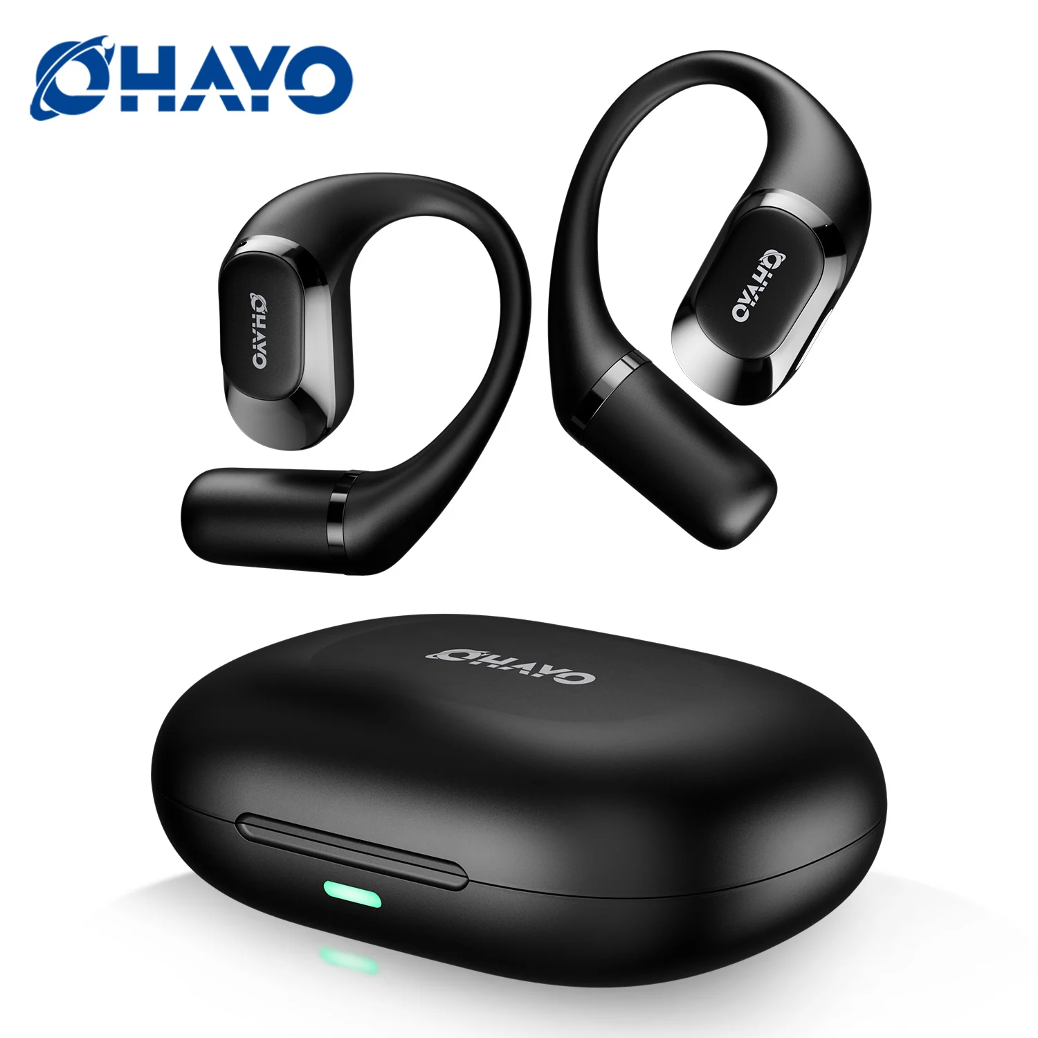 

Наушники Ohayo с открытым ухом, беспроводные Bluetooth 5.4, богатый балансный звук, AI ENC, 4 микрофона, четкие звонки, время воспроизведения 40 часов, безопасность от пота IPX7