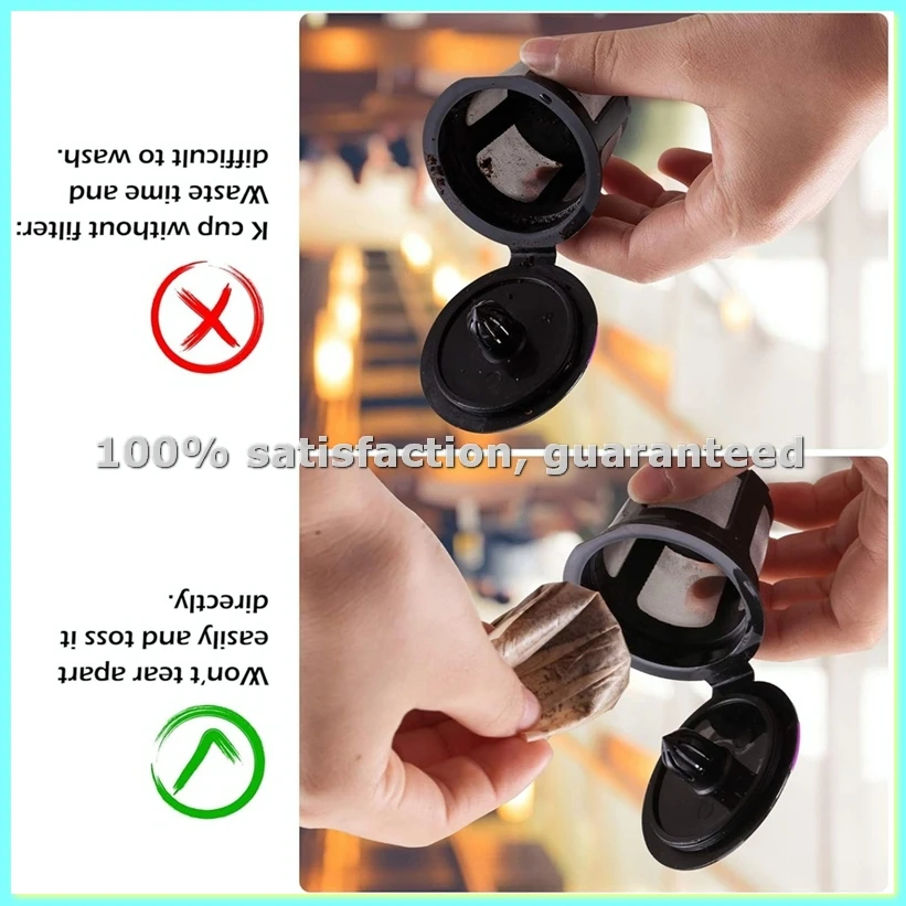 Disposable Paper Coffee Filters, for Single Brewer Reusable Cups, for Coffee Fits All Reusable Cups-AD23