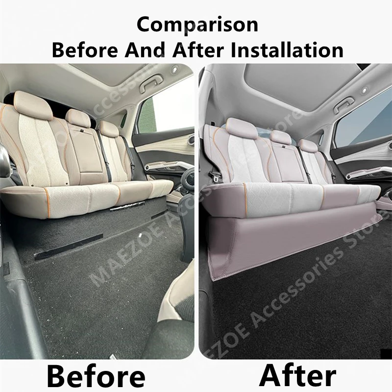 For BYD ATTO 3 22-24 Rear Seat Underseat Anti Kick Pad Leather Protective Cover,Interior Decoration Accessories Refit