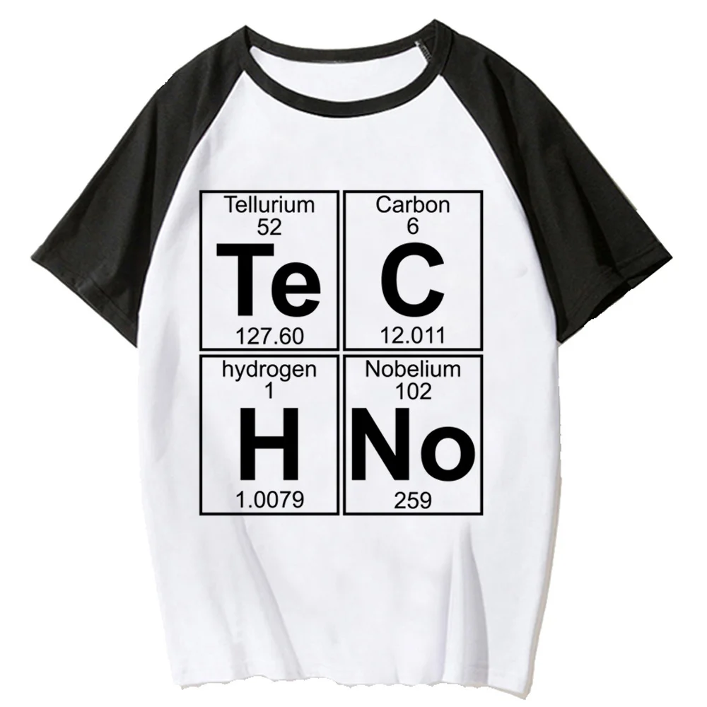 Techno t shirt women comic graphic designer Tee female streetwear harajuku Japanese clothes