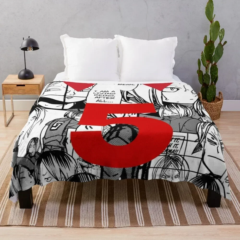 

kenma manga collage Throw Blanket Warm Comfortable Blanket for Office Napping