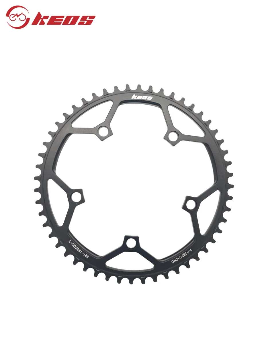 AliExpress KEOS 130BCD Narrow Wide 1x Chainring 38-58T 7-12 Speed Bike Chains Ultralight Aluminum Alloy for Road Folding Bike Black Silver