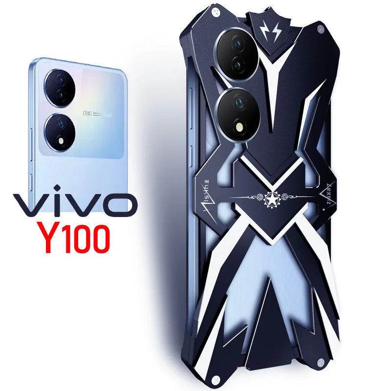 

For Vivo Y100 Zimon Luxury Thor Heavy Duty Armor Metal Aluminum Mobile Phone Case For Vivo Y100 Cover Cases