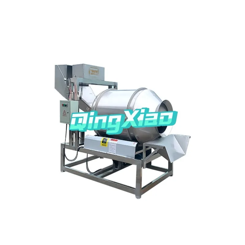 

Industrial Stainless Steel Drum Mixer For Pickles Meat Poultry Feed Powder Blending Machine With Reversible Discharge