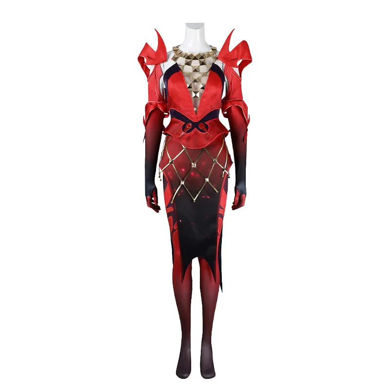 

Contest Of Champions Cosplay Scarlet Witch, Secret Magic Shop Owner Cosplay Costume, Game Original Style, 2D Animation Clothing