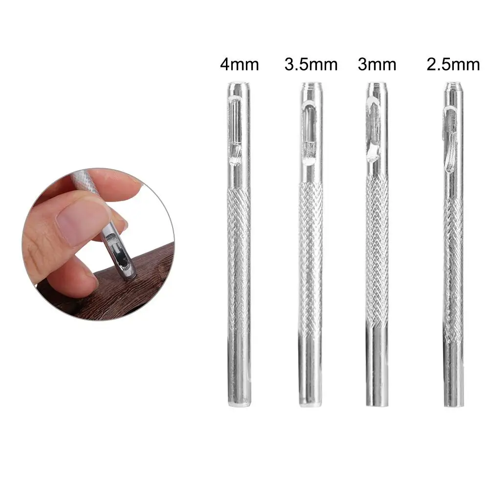 Hand Tools 2.5/3/3.5/4mm Belt Hole Punchers Hollow Round Hole Leather Punch Kit High Quality Steel Watch Band Tools Belt
