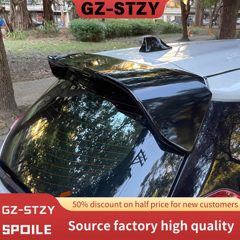 

For 2015--2022 Toyota Yaris L Hatchback Trunk Roof Spoiler High Quality ABS Plastic Gloss Black Spoiler Trunk Boot Wing Spoiler