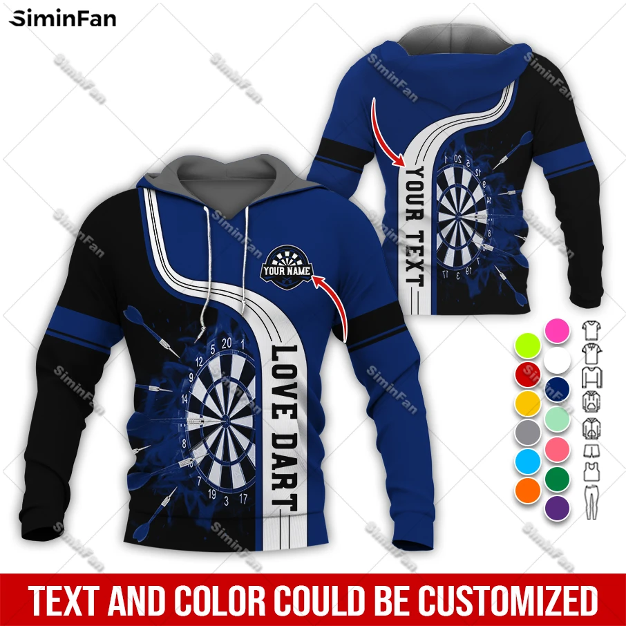 Custom Name Love Dart Colorful Mens Hoodie 3D Print Male Pullover Coat Hood Jacket Unisex Long Sleeve Shirt Outwear Female Top-9