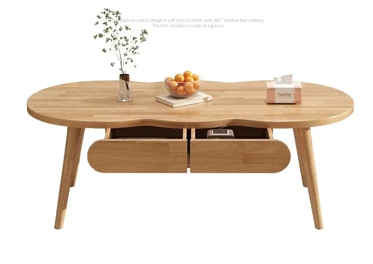 Whole house furniture Simple Retro Solid Wood Tea Table Small Apartment Living Room Balcony Tea Table Small Tea Table