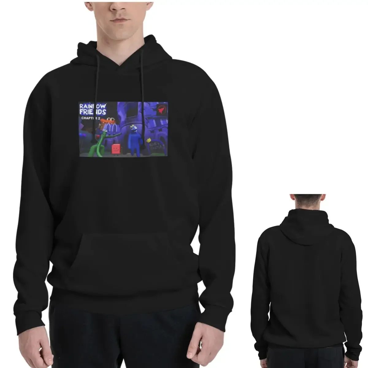 Sudaderas con capucha Rainbow Friends para hombre y mujer, Jersey informal, sudaderas, ropa de calle de manga larga a la moda, Otoño Invierno